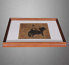 个旧书画装裱配框服务案例